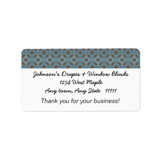 お世話になっております住所 シール (正面)