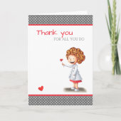 お世話になっております図解入りの、写真付きの カード (正面)