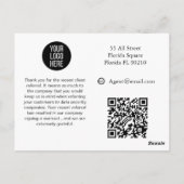 お世話になっております実在ご迷惑 ポストカード (裏面)