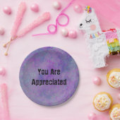 お世話になっております抽象芸術パープルの社員 ペーパープレート (パーティー)