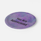 お世話になっております抽象芸術パープルの社員 ペーパープレート (アングル)