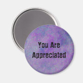 お世話になっております抽象芸術パープルの社員 マグネット (正面/裏面)