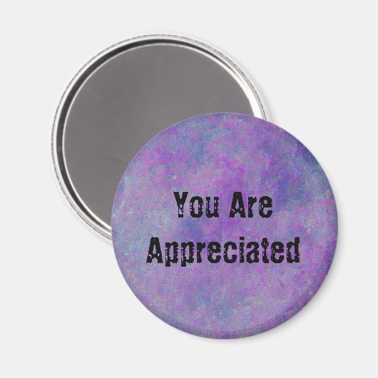 お世話になっております抽象芸術パープルの社員 マグネット (正面/裏面)