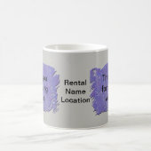 お世話になっております抽象芸術パープルグレー コーヒーマグカップ (中央)