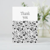 お世話になっております気におもしろいドッグ サンキューカード (スタンド正面)