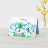 お世話になっております白紙水仙 カード (黄色い花)