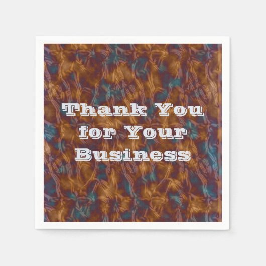 お世話になっております金ゴールドブループロフェッショナル スタンダードカクテルナプキン (正面)