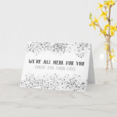 「お世話になっております」「お手数ではございますが」 カード (黄色い花)