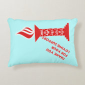 お世話になっております。お母さん、パパ様、お世話になっております アクセントクッション (正面)