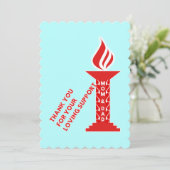 お世話になっております。お母さん、パパ様、お世話になっております サンキューカード (スタンド正面)