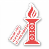 お世話になっております。お母さん、パパ様、お世話になっております シール (正面)