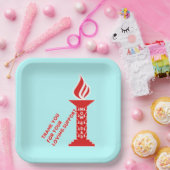 お世話になっております。お母さん、パパ様、お世話になっております ペーパープレート (パーティー)