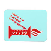 お世話になっております。お母さん、パパ様、お世話になっております マグネット (横)