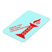 お世話になっております。お母さん、パパ様、お世話になっております マグネット (左側)