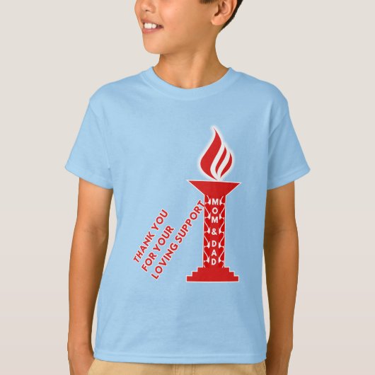 お世話になっております。お母さん、パパ様、お世話になっております Tシャツ (正面)