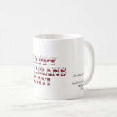 お世話になっております、アメリカ退役軍人 コーヒーマグカップ (正面右)