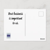 お世話になっております ポストカード (裏面)