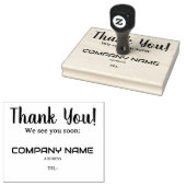 お世話になっております ラバースタンプ (押印)