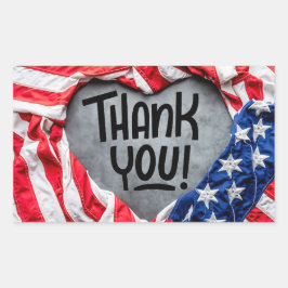 お世話になっております 長方形シール