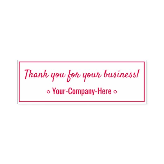 「お世話になっております!」 & Company Name セルフインキングスタンプ (デザイン)