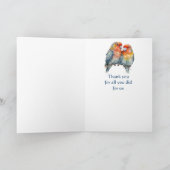 お世話になっております – Parrot Coule サンキューカード (内部)