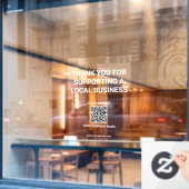 お世話になっております | QRコード ウィンドウサイン (カフェ窓)