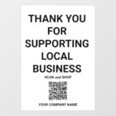 お世話になっております | QRコード ウィンドウサイン (シート)