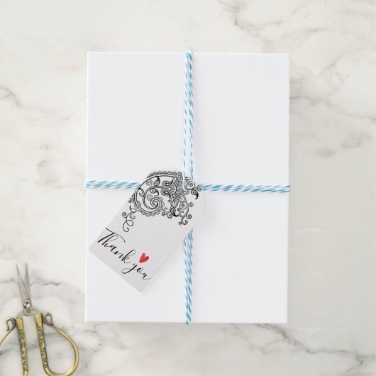 お世話になぶら下がったるラベル ギフトタグ (より糸付き)