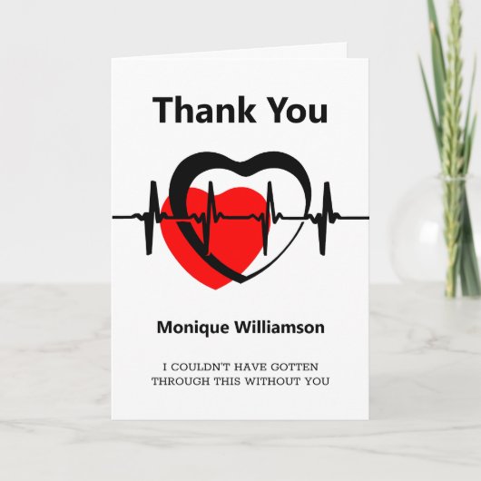 お世話にな救済りました サンキューカード (正面)