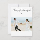 お世話にな祝りま結婚した サンキューカード (裏面)