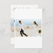 お世話にな祝りま結婚した サンキューカード (正面/裏面)