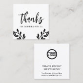 お世話モダンになったFoliage Square名刺 スクエア名刺 (正面/裏面)