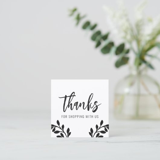 お世話モダンになったFoliage Square名刺 スクエア名刺 (スタンド正面)