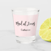 お世話係ピンクの結婚前お茶会台本 ショットグラス (正面)