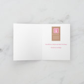 お世話係感謝カード - ユーモア サンキューカード (内部)