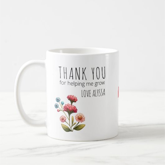 お世話救済になっております花先生 コーヒーマグカップ (左)