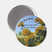 お世話救済になっております黄色い花先生 マグネット (正面/裏面)