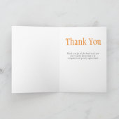 お世話最高のになりますEver Blueタイポグラフィカード カード (内部)