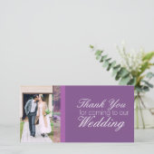 お世話来にな結婚パーソナライズされたる サンキューカード (スタンド正面)