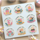 「お世話祝になった」 シール (正面)