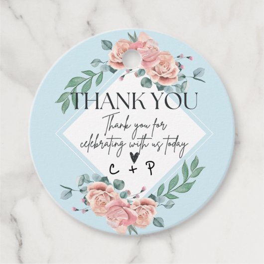 お世話祝になっておりますパーソナライズされたラベル フェイバータグ (正面)