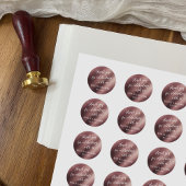 お世話祝になっておりますフェイクバラ金ゴールド ラウンドシール