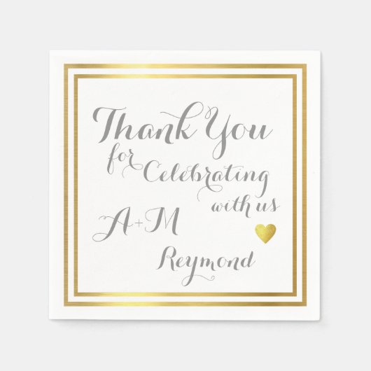 お世話祝になっております スタンダードカクテルナプキン (正面)