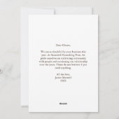 お世話離れになる感謝の気持ち シーズンカード (裏面)