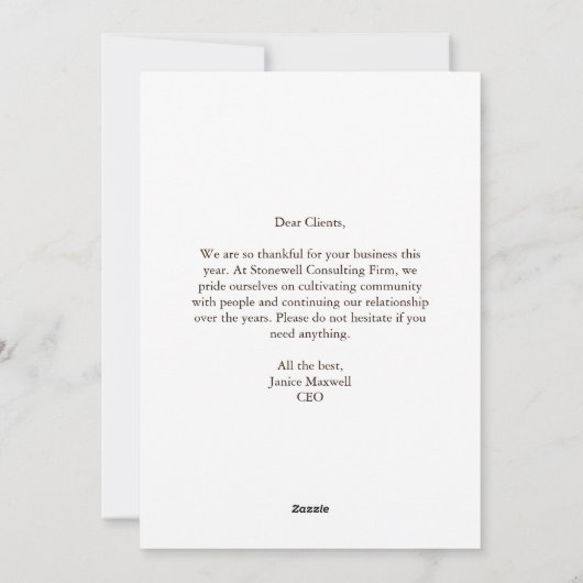 お世話離れになる感謝の気持ち シーズンカード (裏面)