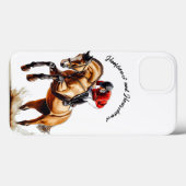 お世辞とハートビート。レース。騎手。馬 Case-Mate iPhoneケース (裏面 (横))