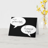 お世辞のジョーク カード (黄色い花)