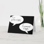 お世辞のジョーク カード (正面)