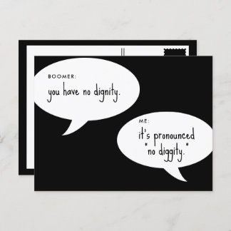 お世辞のジョーク ポストカード