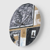 お世辞の人 ラージ壁時計 (傾斜)